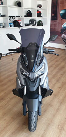 MOTOCAM Motolüx RT2 Ragner Siperlik Ön Cam 2023-2025 Model 56cm Açıkfüme Renkli 4mm UZUN CAM
