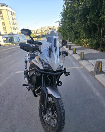 MOTOCAM Moto Morini X-Cape 650  Ön Cam 2019-2026 Model 48cm Şeffaf Renkli 4mm UZUN