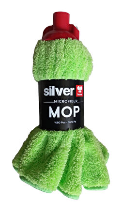 Silver Home Mikrofiber Jumbo Boy Islak Mop - 105x55 Cm. - Yedek Mop Paspas Ucu Başlığı - 1 Adet