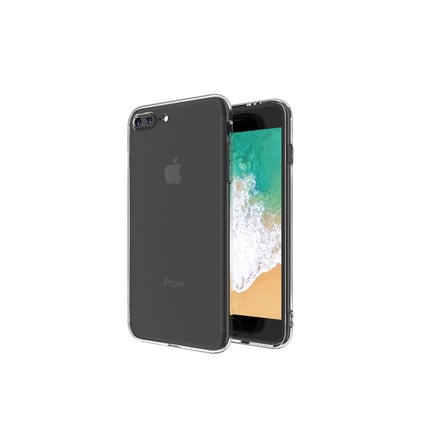 İphone 8 Plus Kılıf Deluxe 2Mm Şeffaf Silikon