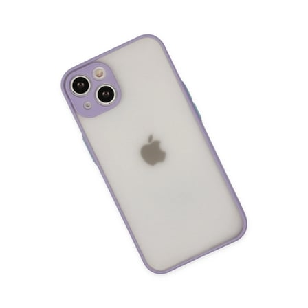 İphone 14 Kılıf Montreal Silikon Kapak - Mor