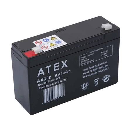 Atex Ax6-12 6V 12Ah Akü