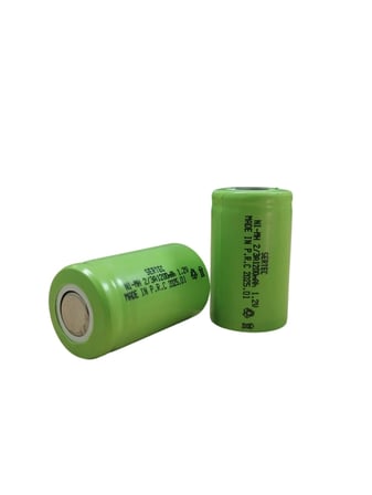 - 1.2V 1200 Mah - 2/3A - Ni-Mh Şarjlı Pil - (Başsız / Flat Head)