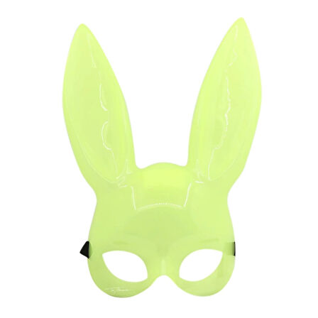 Karanlıkta Parlayan Fosforlu Tavşan Maskesi – Glow Bunny Masquerade Maske (32X22 Cm)