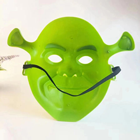 Yeşil Shrek Maskesi 21X25 Cm