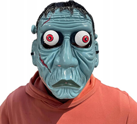 Frankenstein Temalı Sallanan Oynar Gözlü Maske