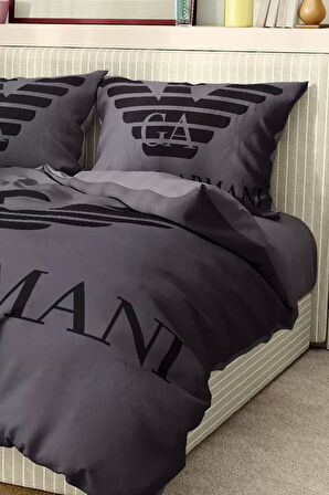 Marka Nevresim Takımı Çift Kişilik Pamuklu Saten Kumaş 6 Parça 3D Dijital Baskı Duvet Cover Set