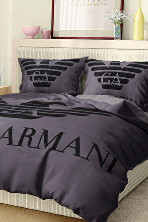 Marka Nevresim Takımı Çift Kişilik Pamuklu Saten Kumaş 6 Parça 3D Dijital Baskı Duvet Cover Set