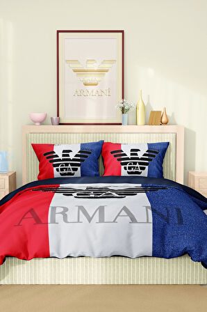 Marka Nevresim Takımı Çift Kişilik Pamuklu Saten Kumaş 6 Parça 3D Dijital Baskı Duvet Cover Set