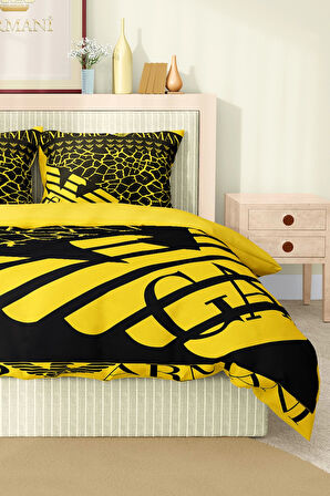 Marka Nevresim Takımı Çift Kişilik Pamuklu Saten Kumaş 6 Parça 3D Dijital Baskı Duvet Cover Set