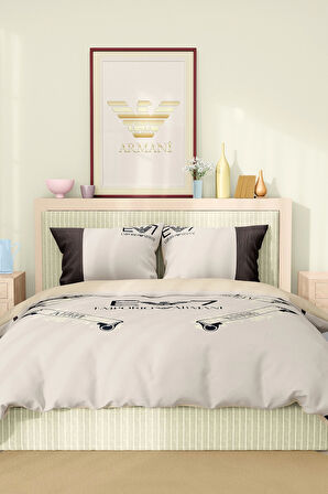 Marka Nevresim Takımı Çift Kişilik Pamuklu Saten Kumaş 6 Parça 3D Dijital Baskı Duvet Cover Set