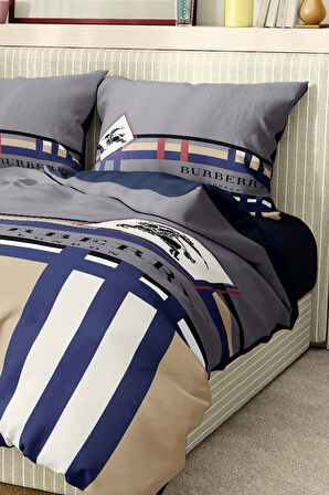 Marka Nevresim Takımı Çift Kişilik Pamuklu Saten Kumaş 6 Parça 3D Dijital Baskı Duvet Cover Set