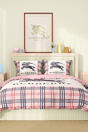 Marka Nevresim Takımı Çift Kişilik Pamuklu Saten Kumaş 6 Parça 3D Dijital Baskı Duvet Cover Set