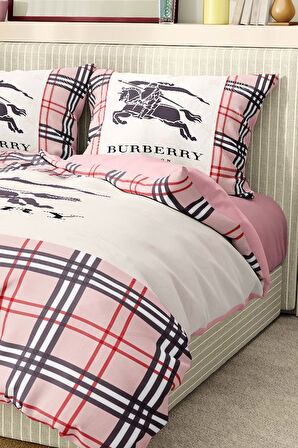Marka Nevresim Takımı Çift Kişilik Pamuklu Saten Kumaş 6 Parça 3D Dijital Baskı Duvet Cover Set