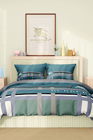 Marka Nevresim Takımı Çift Kişilik Pamuklu Saten Kumaş 6 Parça 3D Dijital Baskı Duvet Cover Set