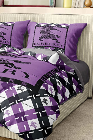 Marka Nevresim Takımı Çift Kişilik Pamuklu Saten Kumaş 6 Parça 3D Dijital Baskı Duvet Cover Set