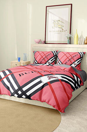 Marka Nevresim Takımı Çift Kişilik Pamuklu Saten Kumaş 6 Parça 3D Dijital Baskı Duvet Cover Set