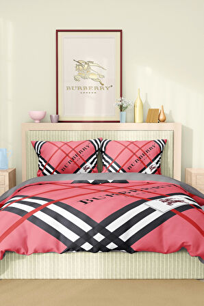 Marka Nevresim Takımı Çift Kişilik Pamuklu Saten Kumaş 6 Parça 3D Dijital Baskı Duvet Cover Set