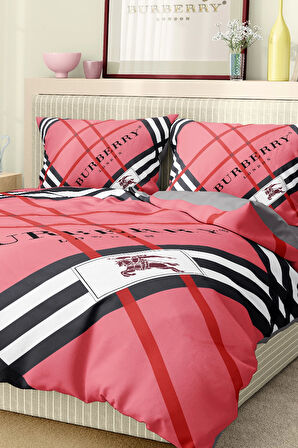 Marka Nevresim Takımı Çift Kişilik Pamuklu Saten Kumaş 6 Parça 3D Dijital Baskı Duvet Cover Set