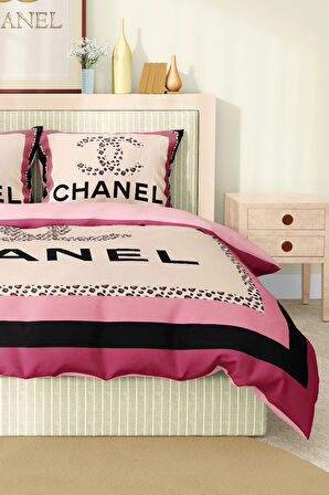 Marka Nevresim Takımı Çift Kişilik Pamuklu Saten Kumaş 6 Parça 3D Dijital Baskı Duvet Cover Set