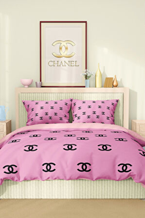 Marka Nevresim Takımı Çift Kişilik Pamuklu Saten Kumaş 6 Parça 3D Dijital Baskı Duvet Cover Set