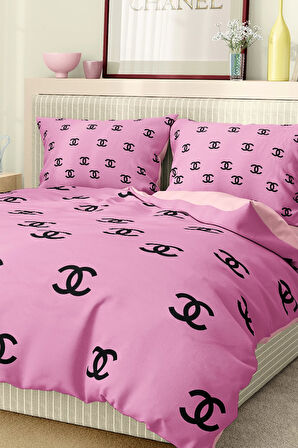 Marka Nevresim Takımı Çift Kişilik Pamuklu Saten Kumaş 6 Parça 3D Dijital Baskı Duvet Cover Set