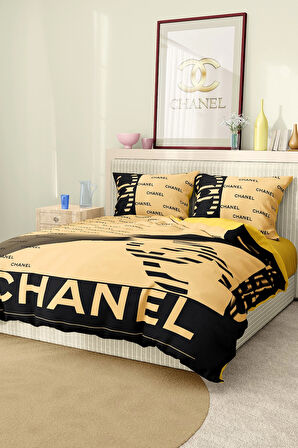Marka Nevresim Takımı Çift Kişilik Pamuklu Saten Kumaş 6 Parça 3D Dijital Baskı Duvet Cover Set
