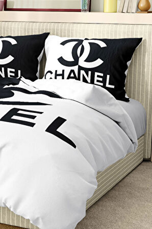 Marka Nevresim Takımı Çift Kişilik Pamuklu Saten Kumaş 6 Parça 3D Dijital Baskı Duvet Cover Set
