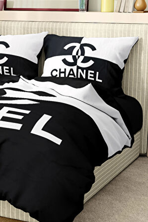 Marka Nevresim Takımı Çift Kişilik Pamuklu Saten Kumaş 6 Parça 3D Dijital Baskı Duvet Cover Set