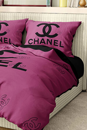 Marka Nevresim Takımı Çift Kişilik Pamuklu Saten Kumaş 6 Parça 3D Dijital Baskı Duvet Cover Set