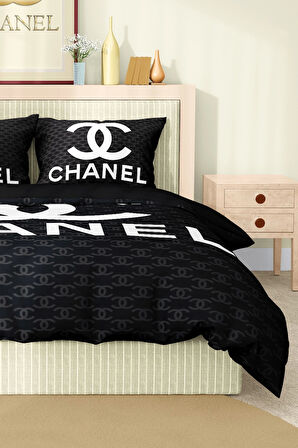 Marka Nevresim Takımı Çift Kişilik Pamuklu Saten Kumaş 6 Parça 3D Dijital Baskı Duvet Cover Set