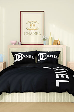 Marka Nevresim Takımı Çift Kişilik Pamuklu Saten Kumaş 6 Parça 3D Dijital Baskı Duvet Cover Set