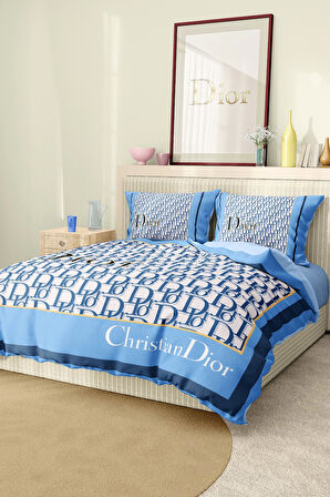 Marka Nevresim Takımı Çift Kişilik Pamuklu Saten Kumaş 6 Parça 3D Dijital Baskı Duvet Cover Set