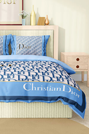 Marka Nevresim Takımı Çift Kişilik Pamuklu Saten Kumaş 6 Parça 3D Dijital Baskı Duvet Cover Set
