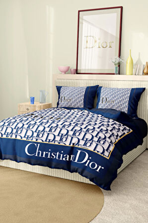 Marka Nevresim Takımı Çift Kişilik Pamuklu Saten Kumaş 6 Parça 3D Dijital Baskı Duvet Cover Set