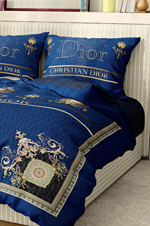 Marka Nevresim Takımı Çift Kişilik Pamuklu Saten Kumaş 6 Parça 3D Dijital Baskı Duvet Cover Set