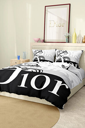 Marka Nevresim Takımı Çift Kişilik Pamuklu Saten Kumaş 6 Parça 3D Dijital Baskı Duvet Cover Set