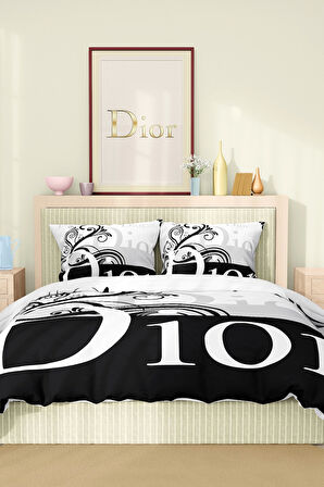 Marka Nevresim Takımı Çift Kişilik Pamuklu Saten Kumaş 6 Parça 3D Dijital Baskı Duvet Cover Set