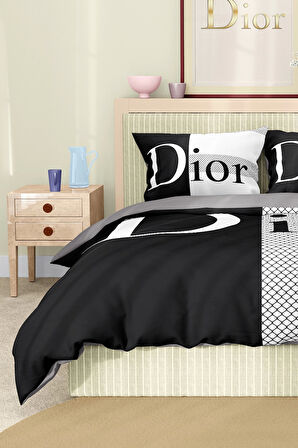 Marka Nevresim Takımı Çift Kişilik Pamuklu Saten Kumaş 6 Parça 3D Dijital Baskı Duvet Cover Set