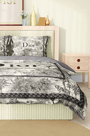 Marka Nevresim Takımı Çift Kişilik Pamuklu Saten Kumaş 6 Parça 3D Dijital Baskı Duvet Cover Set