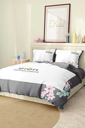 Marka Nevresim Takımı Çift Kişilik Pamuklu Saten Kumaş 6 Parça 3D Dijital Baskı Duvet Cover Set
