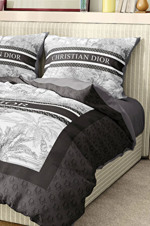Marka Nevresim Takımı Çift Kişilik Pamuklu Saten Kumaş 6 Parça 3D Dijital Baskı Duvet Cover Set