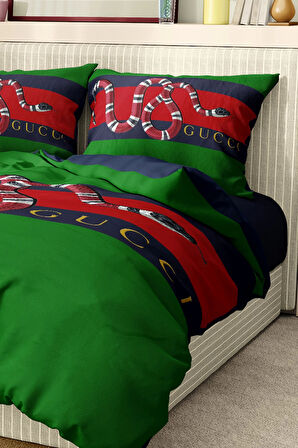 Marka Nevresim Takımı Çift Kişilik Pamuklu Saten Kumaş 6 Parça 3D Dijital Baskı Duvet Cover Set