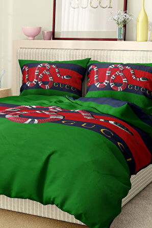 Marka Nevresim Takımı Çift Kişilik Pamuklu Saten Kumaş 6 Parça 3D Dijital Baskı Duvet Cover Set