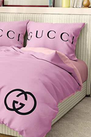 Marka Nevresim Takımı Çift Kişilik Pamuklu Saten Kumaş 6 Parça 3D Dijital Baskı Duvet Cover Set