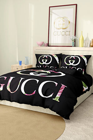 Marka Nevresim Takımı Çift Kişilik Pamuklu Saten Kumaş 6 Parça 3D Dijital Baskı Duvet Cover Set