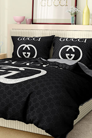 Marka Nevresim Takımı Çift Kişilik Pamuklu Saten Kumaş 6 Parça 3D Dijital Baskı Duvet Cover Set