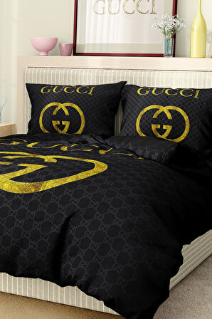 Marka Nevresim Takımı Çift Kişilik Pamuklu Saten Kumaş 6 Parça 3D Dijital Baskı Duvet Cover Set