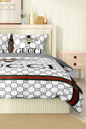 Marka Nevresim Takımı Çift Kişilik Pamuklu Saten Kumaş 6 Parça 3D Dijital Baskı Duvet Cover Set