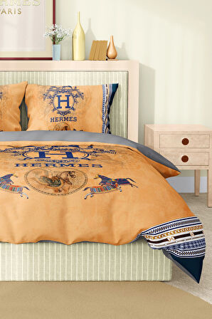 Marka Nevresim Takımı Çift Kişilik Pamuklu Saten Kumaş 6 Parça 3D Dijital Baskı Duvet Cover Set